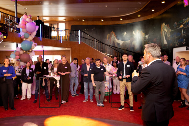 Speech op het ss Rotterdam.